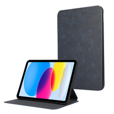 For iPad 10th Gen 10.9 2022 Simple Crazy Horse Leather Tablet Case(Blue)