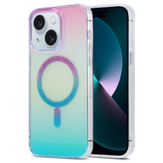 For iPhone 13 Magic Diamond Blu-ray MagSafe Phone Case(Purple Blue Gradient) For iPhone 13 Magic Diamond Blu-ray MagSafe Phone Case(Purple Blue Gradient)
