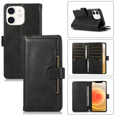 For iPhone 12 / 12 Pro Wristband Card Slot Leather Phone Case(Black)