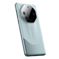For Huawei Mate 60 RS Ultimate Imitation Ultimate Design PC + Leather Phone Case(Cyan)