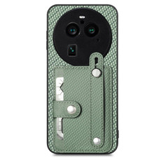 For OPPO Find X6 Pro Wristband Kickstand Card Wallet Back Cover Phone Case with Tool Knife(Green) For OPPO Find X6 Pro Wristband Kickstand Card Wallet Back Cover Phone Case with Tool Knife(Green)