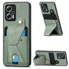 For Redmi Note 11T Pro 5G Carbon Fiber Wallet Flip Card K-shaped Holder Phone Case(Green) For Redmi Note 11T Pro 5G Carbon Fiber Wallet Flip Card K-shaped Holder Phone Case(Green)