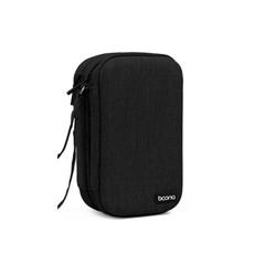 Baona BN-F027 Double-Layer Mobile Hard Disk Storage Bag EVA Hard Shell Hard Disk Protective Cover(Black)