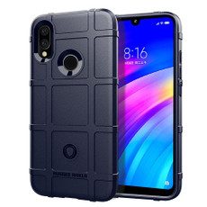 Shockproof Protector Cover Full Coverage Silicone Case for Xiaomi Redmi 7 (Blue)