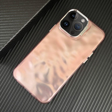 For iPhone 12 Pro Max 3D IMD Water Ripple TPU + Acrylic Electroplated Phone Case(Pink) For iPhone 12 Pro Max 3D IMD Water Ripple TPU + Acrylic Electroplated Phone Case(Pink)