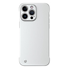 For iPhone 13 Pro Frameless Metallic Paint Hybrid PC Phone Case(Space Silver) For iPhone 13 Pro Frameless Metallic Paint Hybrid PC Phone Case(Space Silver)