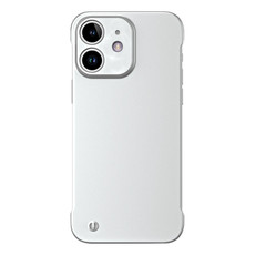 For iPhone 12 Frameless Metallic Paint Hybrid PC Phone Case(Space Silver) For iPhone 12 Frameless Metallic Paint Hybrid PC Phone Case(Space Silver)
