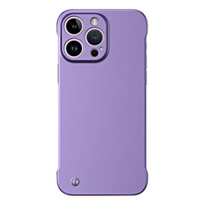 For iPhone 12 Pro Frameless Metallic Paint Hybrid PC Phone Case(Deep Purple)