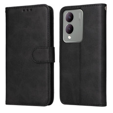 For vivo Y17s Classic Calf Texture Flip Leather Phone Case(Black) For vivo Y17s Classic Calf Texture Flip Leather Phone Case(Black)