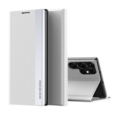For Samsung Galaxy S24 Ultra 5G Side Electroplated Adsorption Leather Phone Case(White) For Samsung Galaxy S24 Ultra 5G Side Electroplated Adsorption Leather Phone Case(White)