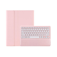For Lenovo Xiaoxin Pad Pro 12.7 inch AM24 TPU Ultra-thin Detachable Bluetooth Keyboard Tablet Leather Case(Pink)