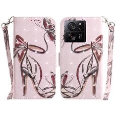 For Xiaomi 13T / 13T Pro / Redmi K60 Ultra 3D Colored Horizontal Flip Leather Phone Case(Butterfly High-heeled) For Xiaomi 13T / 13T Pro / Redmi K60 Ultra 3D Colored Horizontal Flip Leather Phone Case(Butterfly High-heeled)