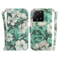 For Xiaomi 13T / 13T Pro / Redmi K60 Ultra 3D Colored Horizontal Flip Leather Phone Case(Watercolor Flower) For Xiaomi 13T / 13T Pro / Redmi K60 Ultra 3D Colored Horizontal Flip Leather Phone Case(Watercolor Flower)
