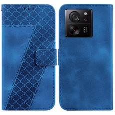 For Xiaomi 13T / 13T Pro / Redmi K60 Ultra 7-shaped Embossed Leather Phone Case(Blue) For Xiaomi 13T / 13T Pro / Redmi K60 Ultra 7-shaped Embossed Leather Phone Case(Blue)