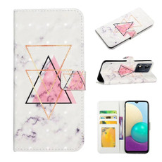 For Motorola Moto E13 Oil Embossed 3D Drawing Leather Phone Case(Triangular Marble)