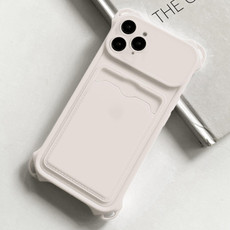 For iPhone 11 Pro Max Shockproof Card Slot Frosted TPU Phone Case(White) For iPhone 11 Pro Max Shockproof Card Slot Frosted TPU Phone Case(White)