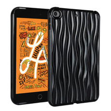 For iPad mini 5 / 4 / 3 / 2 / 1 Jelly Color Water Ripple TPU Tablet Case(Black)