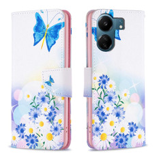 For Xiaomi Redmi 13C Colored Drawing Pattern Leather Phone Case(Butterfly Love) For Xiaomi Redmi 13C Colored Drawing Pattern Leather Phone Case(Butterfly Love)