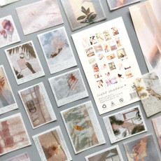50pcs /Pack Handbook Stickers Small Fresh Stickers DIY Diary Material, Style: Landslide