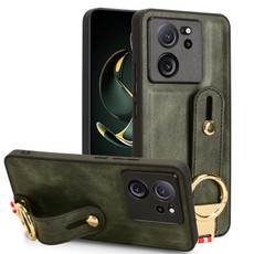 For Xiaomi 13T / 13T Pro / Redmi K60 Ultra Wristband Leather Back Phone Case(Green) For Xiaomi 13T / 13T Pro / Redmi K60 Ultra Wristband Leather Back Phone Case(Green)