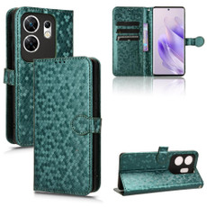 For Infinix Zero 30 4G Honeycomb Dot Texture Leather Phone Case(Green)