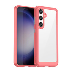 For Samsung Galaxy S24 5G Colorful Series Acrylic + TPU Phone Case(Red)