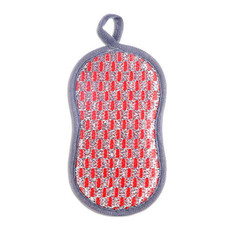 Double-sided Absorbent Kitchen Dishwashing Sponge Multifunctional Cleaning Rag, Style: Red Double-sided Absorbent Kitchen Dishwashing Sponge Multifunctional Cleaning Rag, Style: Red