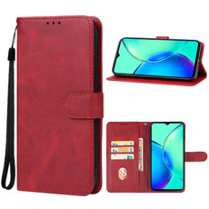 For vivo Y17s Leather Phone Case(Red)