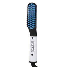 Mini Men Electrical Beard Styling Comb Beard Straightener, Plugs: UK Plug (White)