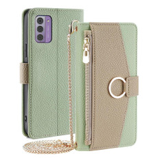 For Nokia G42 5G Crossbody Litchi Texture Leather Phone Case(Green)