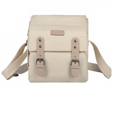 Cwatcun N1 Retro Multifunctional Canvas Waterproof Digital Camera Photography Bag, Size:22.5 x 14.5 x 27cm Beige