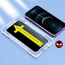 For iPhone 12 Pro Max Anti-peeping Fast Attach Dust-proof Anti-static Tempered Glass Film