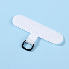 Mobile Phone Gasket Fixed Lanyard Clip(White)