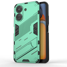 For Xiaomi Redmi 13C 4G Global Punk Armor 2 in 1 PC + TPU Phone Case with Holder(Green)
