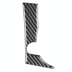 Car Carbon Fiber INFO Button Decorative Sticker for Mitsubishi Lancer EVO 2008-2015, Left Drive