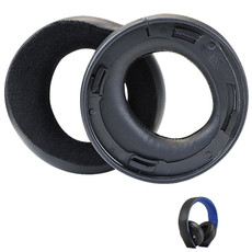 For Sony CECHYA-0083 Black Velvet 2pcs Headphone Sponge Cover Earmuffs Headset Case