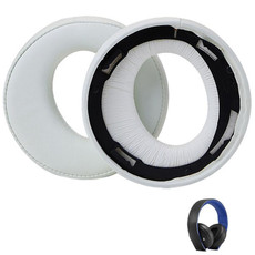 For Sony CECHYA-0083 White PU 2pcs Headphone Sponge Cover Earmuffs Headset Case