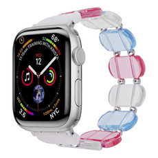 For Apple Watch Series 3 38mm Stretch Resin Watch Band(Colorful)