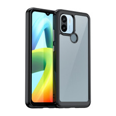 For Xiaomi Redmi A1+ Colorful Series Acrylic Hybrid TPU Phone Case(Black) For Xiaomi Redmi A1+ Colorful Series Acrylic Hybrid TPU Phone Case(Black)