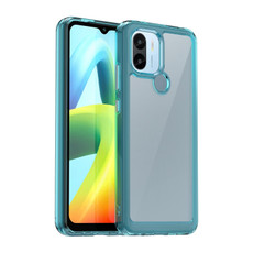 For Xiaomi Redmi A1+ Colorful Series Acrylic Hybrid TPU Phone Case(Transparent Blue) For Xiaomi Redmi A1+ Colorful Series Acrylic Hybrid TPU Phone Case(Transparent Blue)
