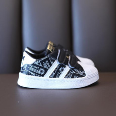 Shell Toe End Children Sneakers Boys Girls Casual Board Shoes, Size: 26(Black)