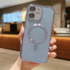 For iPhone 11 MagSafe Glitter Electroplating TPU Phone Case(Blue)