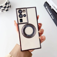 For Samsung Galaxy S20 Ultra 5G MagSafe Electroplating TPU Phone Case(Black)