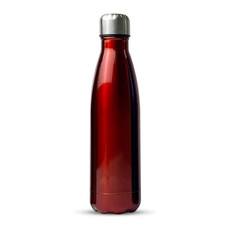 JUNSUNMAY 304 Stainless Steel Double-layer Vacuum Insulated Water Bottle, Capacity:350ml(Red)