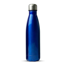 JUNSUNMAY 304 Stainless Steel Double-layer Vacuum Insulated Water Bottle, Capacity:350ml(Blue)