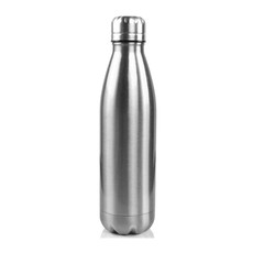 JUNSUNMAY 304 Stainless Steel Double-layer Vacuum Insulated Water Bottle, Capacity:350ml(Steel Color)