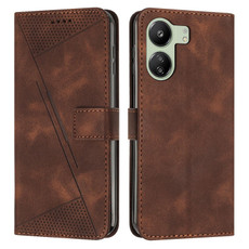 For Xiaomi Redmi 13C Dream Triangle Leather Phone Case with Lanyard(Brown) For Xiaomi Redmi 13C Dream Triangle Leather Phone Case with Lanyard(Brown)