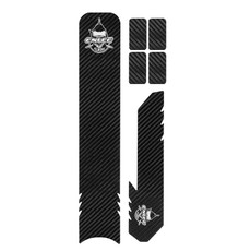 ENLEE E17305 6pcs /Set Road Bike Frame Stickers Thickened Waterproof Chain Guard Protector Decal, Model: Carbon Fiber