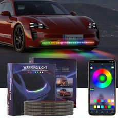 Car Phantom Daytime Running Lights LED Streamer Warning Turning Lights, Length: AR15-150cm APP+RF Model