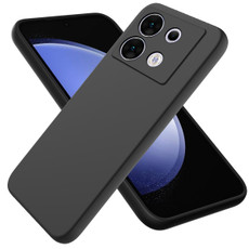 For Infinix Zero 30 5G Solid Color Liquid Silicone Dropproof Full Coverage Protective Case(Black)